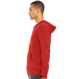 BELLA + CANVAS - Unisex Sponge Fleece Full-Zip Hoodie Sweatshirt - 3739 - Red