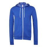 BELLA + CANVAS - Unisex Sponge Fleece Full-Zip Hoodie Sweatshirt - 3739 - True Royal