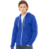 BELLA + CANVAS - Unisex Sponge Fleece Full-Zip Hoodie Sweatshirt - 3739 - True Royal