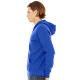 BELLA + CANVAS - Unisex Sponge Fleece Full-Zip Hoodie Sweatshirt - 3739 - True Royal