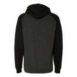 Independent Trading Co. - Raglan Hooded Sweatshirt - IND40RP - Charcoal Heather/ Black