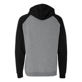 Independent Trading Co. - Raglan Hooded Sweatshirt - IND40RP - Gunmetal Heather/ Black