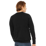 BELLA + CANVAS - Unisex Sponge Fleece Raglan Crewneck Sweatshirt - 3901 - Black