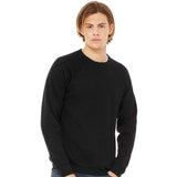 BELLA + CANVAS - Unisex Sponge Fleece Raglan Crewneck Sweatshirt - 3901 - Black