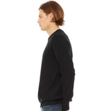 BELLA + CANVAS - Unisex Sponge Fleece Raglan Crewneck Sweatshirt - 3901 - Black