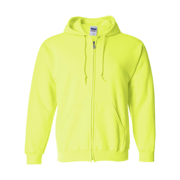 18600 Gildan Heavy Blend™ Full-Zip Hooded Sweatshirt Safety Green