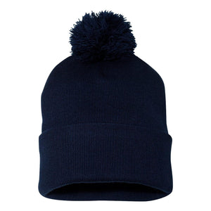 Sportsman - 12" Pom-Pom Cuffed Beanie - SP15 - Navy