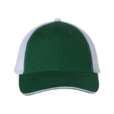 Valucap - Sandwich Trucker Cap - S102 - Dark Green/ White