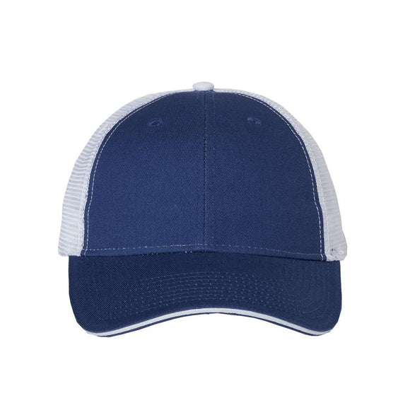 Valucap - Sandwich Trucker Cap - S102 - Royal/ White