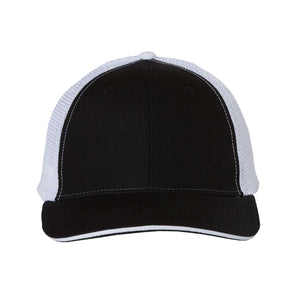 Valucap - Sandwich Trucker Cap - S102 - Black/ White