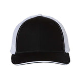 Valucap - Sandwich Trucker Cap - S102 - Black/ White