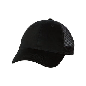 Valucap - Sandwich Trucker Cap - S102 - Black/ Black