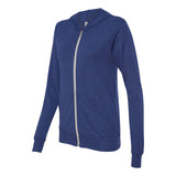BELLA + CANVAS - Unisex Triblend Lightweight Full-Zip Hooded Long Sleeve Tee - 3939 - Navy Triblend
