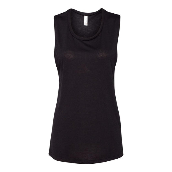 BELLA + CANVAS - Women's Flowy Scoop Muscle Tank - 8803 - Black