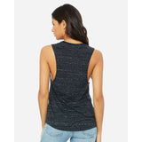 BELLA + CANVAS - Women's Flowy Scoop Muscle Tank - 8803 - Black Marble