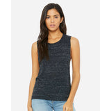 BELLA + CANVAS - Women's Flowy Scoop Muscle Tank - 8803 - Black Marble