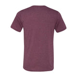 BELLA + CANVAS - Unisex Triblend V-Neck Tee - 3415 - Maroon Triblend