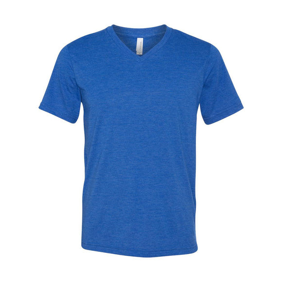 BELLA + CANVAS - Unisex Triblend V-Neck Tee - 3415 - True Royal Triblend