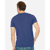 BELLA + CANVAS - Unisex Triblend V-Neck Tee - 3415 - True Royal Triblend