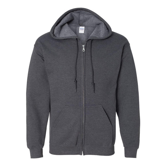 Gildan - Unisex Heavy Blend™ Full-Zip Hooded Sweatshirt - 18600 - Dark Heather