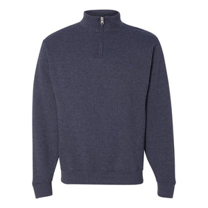 JERZEES - Nublend® Cadet Collar Quarter-Zip Sweatshirt - 995MR - Vintage Heather Navy