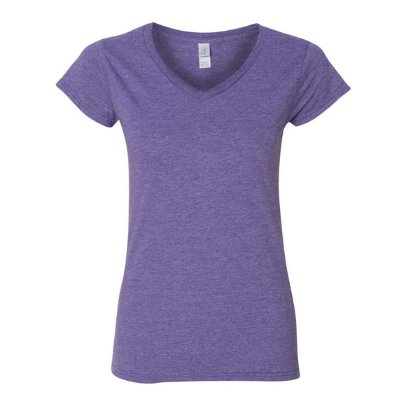 Gildan - Softstyle® Women’s V-Neck T-Shirt - 64V00L - Heather Purple