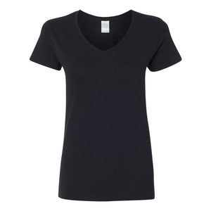 Gildan - Heavy Cotton™ Women’s V-Neck T-Shirt - 5V00L - Black