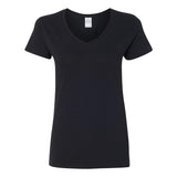 Gildan - Women's Heavy Cotton™ V-Neck T-Shirt - 5V00L - Black