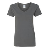 Gildan - Women's Heavy Cotton™ V-Neck T-Shirt - 5V00L - Charcoal