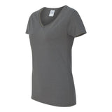 Gildan - Women's Heavy Cotton™ V-Neck T-Shirt - 5V00L - Charcoal