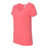 Gildan - Women's Heavy Cotton™ V-Neck T-Shirt - 5V00L - Coral Silk