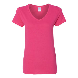 Gildan - Heavy Cotton™ Women’s V-Neck T-Shirt - 5V00L - Heliconia