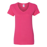 Gildan - Women's Heavy Cotton™ V-Neck T-Shirt - 5V00L - Heliconia