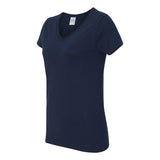 Gildan - Women's Heavy Cotton™ V-Neck T-Shirt - 5V00L - Navy