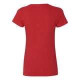 Gildan - Women's Heavy Cotton™ V-Neck T-Shirt - 5V00L - Red