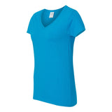 Gildan - Women's Heavy Cotton™ V-Neck T-Shirt - 5V00L - Sapphire
