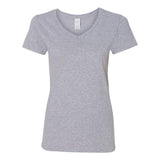 Gildan - Women's Heavy Cotton™ V-Neck T-Shirt - 5V00L - Sport Grey