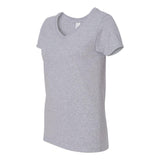 Gildan - Women's Heavy Cotton™ V-Neck T-Shirt - 5V00L - Sport Grey