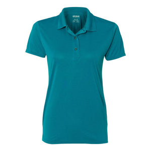 Gildan - Performance® Women's Jersey Polo - 44800L - Marbled Galapagos Blue