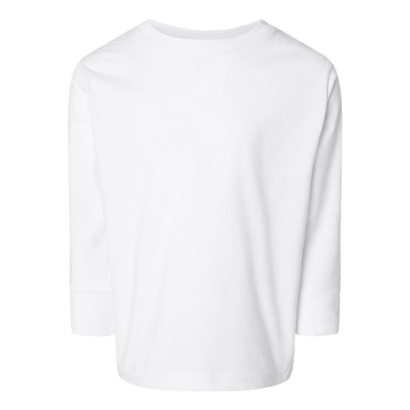Rabbit Skins - Toddler Fine Jersey Long Sleeve Tee - 3302 - White