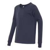 BELLA + CANVAS - Youth Jersey Long Sleeve Tee - 3501Y - Navy