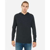 BELLA + CANVAS - Unisex Jersey Hooded Long Sleeve Tee - 3512 - Charcoal Black Triblend