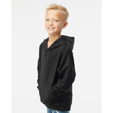 Independent Trading Co. - Youth Midweight Hooded Sweatshirt - SS4001Y - Black