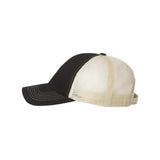 Sportsman - Contrast-Stitch Mesh-Back Cap - 3100 - Black/ Stone