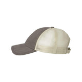 Sportsman - Contrast-Stitch Mesh-Back Cap - 3100 - Charcoal/ Stone