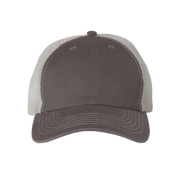 Valucap - Contrast-Stitch Mesh-Back Cap - 3100 - Charcoal/ Stone