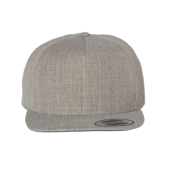 YP Classics - Premium Five-Panel Snapback Cap - 5089M - Heather Grey