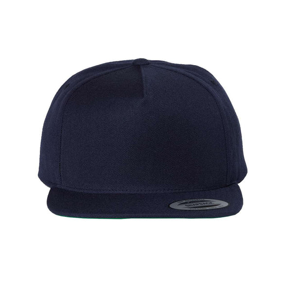 YP Classics - Premium Five-Panel Snapback Cap - 5089M - Navy