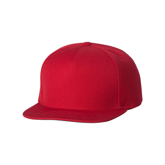 YP Classics - Premium Five-Panel Snapback Cap - 5089M - Red