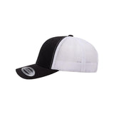 YP Classics - Retro Trucker Cap - 6606 - Black/ White